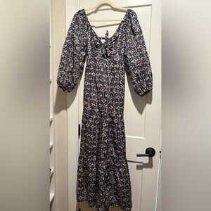 Xirena Floral Print Tie Dress, Medium